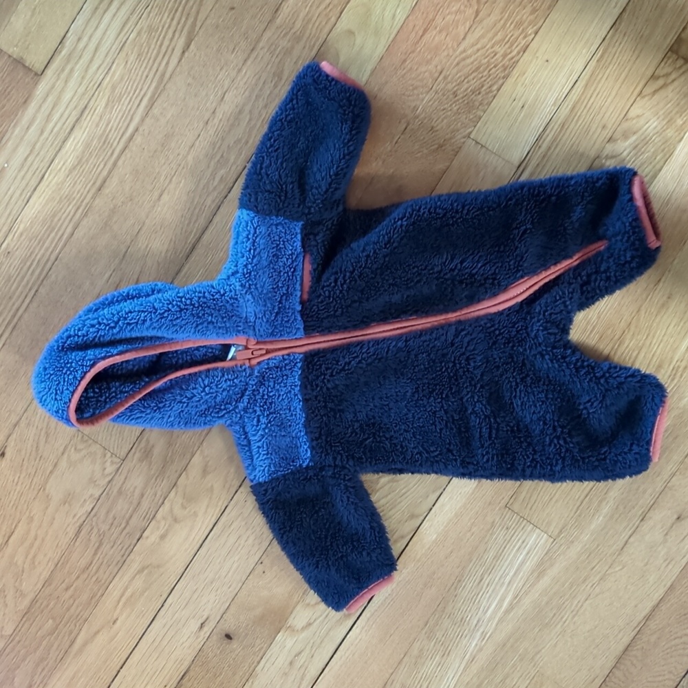 Old Navy 0-3 Month “Sherpa” Fleece Bodysuit w/ Hood